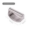 Stainless Steel Garlic Press and Peeler: Manual Household Garlic Pounder and Clip Tool