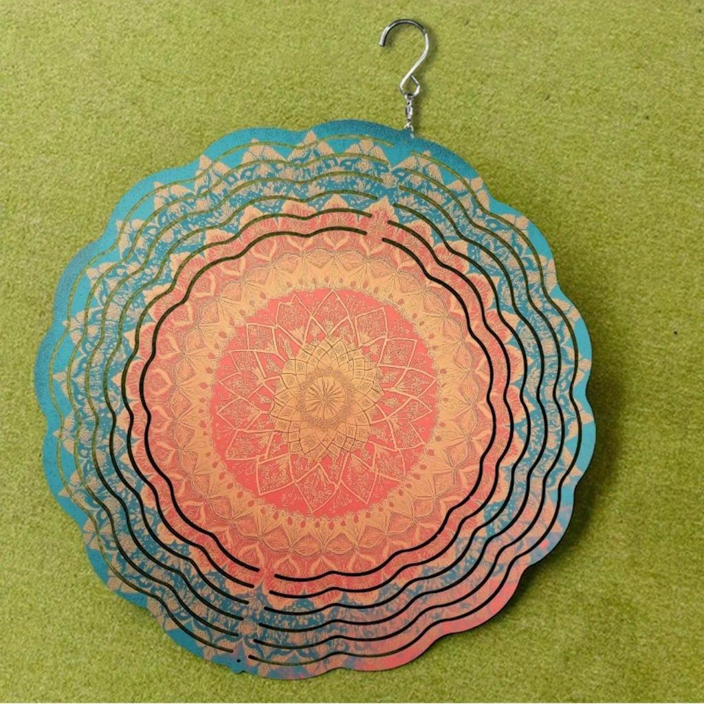 10 Inch Hanging Wind Spinner for Balcony Garden Decor 360 Rotating Hook with Artistic Movement Perfect Gift for Friends and Family