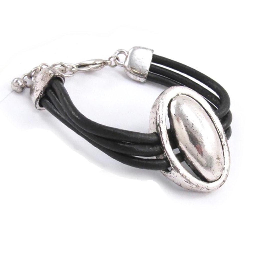 Les Trésors De Lily [J7577] - Fancy Black 'Kilimanjaro' Bracelet