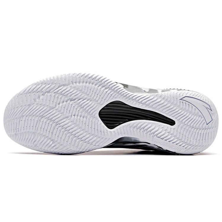 Anta Quick Decision 2 Low Basketball Shoes Men Sneakers Black White Gray 11841304-8