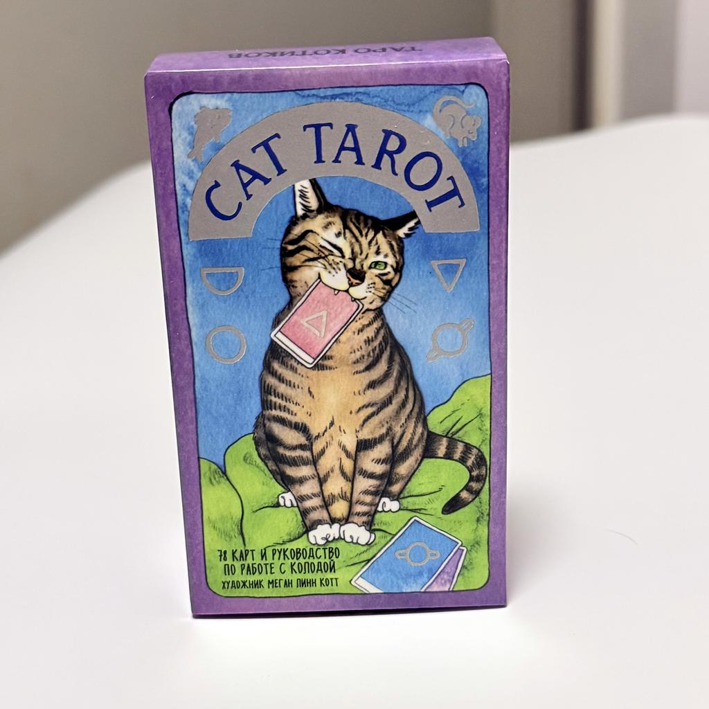 78Pcs Cat Tarot Deck Cute Kitten Series Russian Version Board Games Divination Tarot Cards