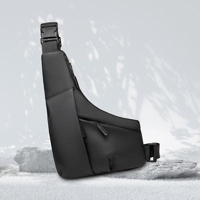 Neue Herren-Umhängetasche, tragbar, für Outdoor-Sportarten, schlicht, unregelmäßig, leicht und dünn, Schulter-Umhängetasche, lässige Trendtasche