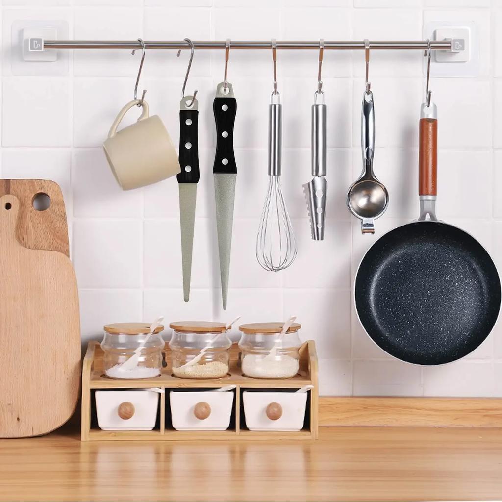 Kitchen Grinding Essential - Diamond Whetstone Knife Sharpening Honing Bar with Curved Surface, Perfect for Knife & Scissors