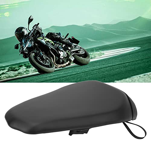 Qiilu Motorcycle Pillion Seat Pad, Motorcycle Rear Pillion Seat Cushion Pressure Relief Comfort Passenger Pad Replacement for 900