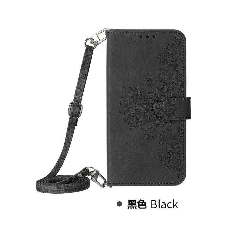

Crossbody Lanyard Hinge Wallet Case for Samsung Galaxy Z Fold 6 5 4 3 5G Fold5 Fold6 Fold4 Card Holder Leather Phone Cover Etui Galaxy Z Fold 6-Case & St