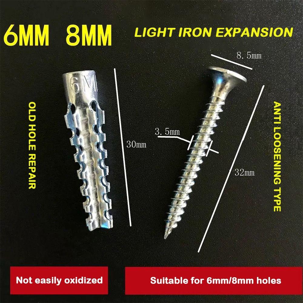 Solid Metal Expansion Tube Thorny Wall Anchors New Expansion Bolt  Concrete Wall