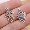 10Pcs Silver Plated Crystal Dragonfly Charm Connector For Making Bracelet Diy Findings Jewelry Accessories Handmade Craft