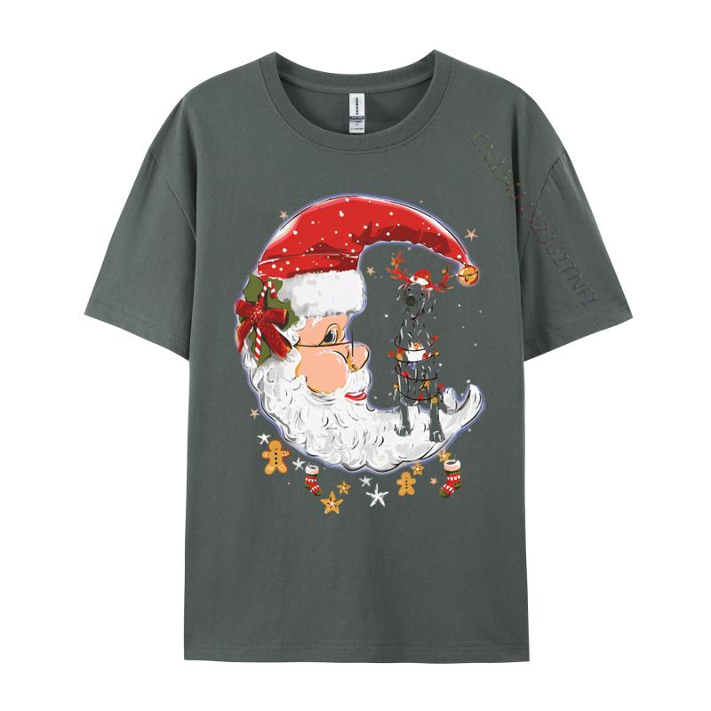 Custom Great Dane Dog Santa Reindeer Christmas Tshirt Black Top Tshirts New Tops T Shirt Cotton Boy Customized