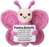 Crochet Positive Energy Butterfly Doll With Card Home Room Decoration Handmade Animal Knitted Butterfly Desktop Ornament Gifts