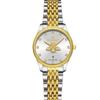 Women Quartz Wrist Watch Bee Dial Rhinestone Decor Date Window Elegant Stainless Steel Wristwatch