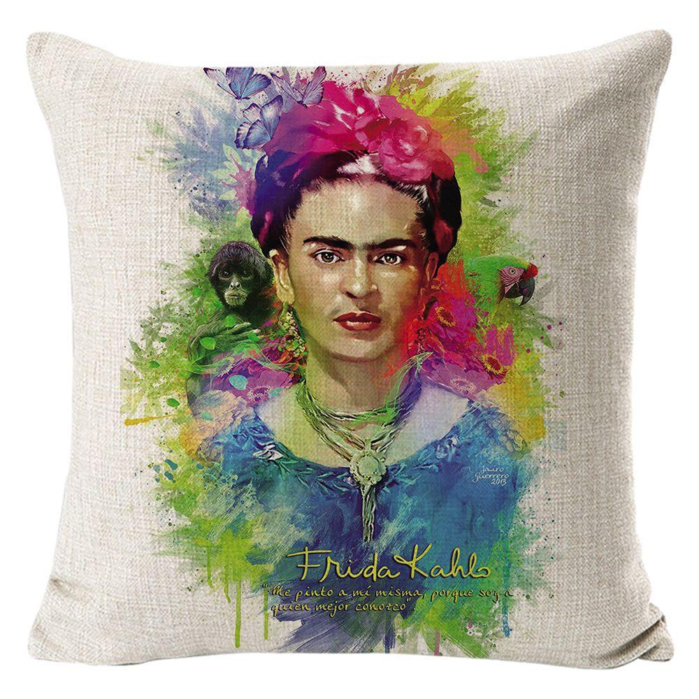 Kissenbezug Frida Kahlo Zierkissen Heim Sofa Kissen