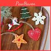 Christmas Resin Ornaments Set With Snowflake Star Heart For Holiday Decor