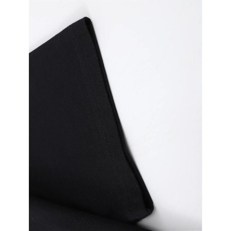 European Sizes A “Motorcycle - Skull and Exhaust Pipes” Biker - Themed and Tough - Looking Graphic Comfortable Crew Neck Men's Back