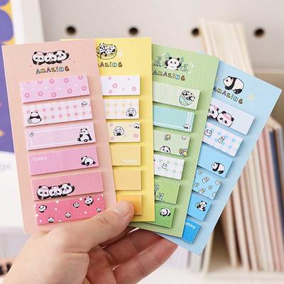 1 sztuka Cute Cartoon Panda Girls Sticky Note Notepad Memo Pad Biuro Szkolne Artykuły Papiernicze