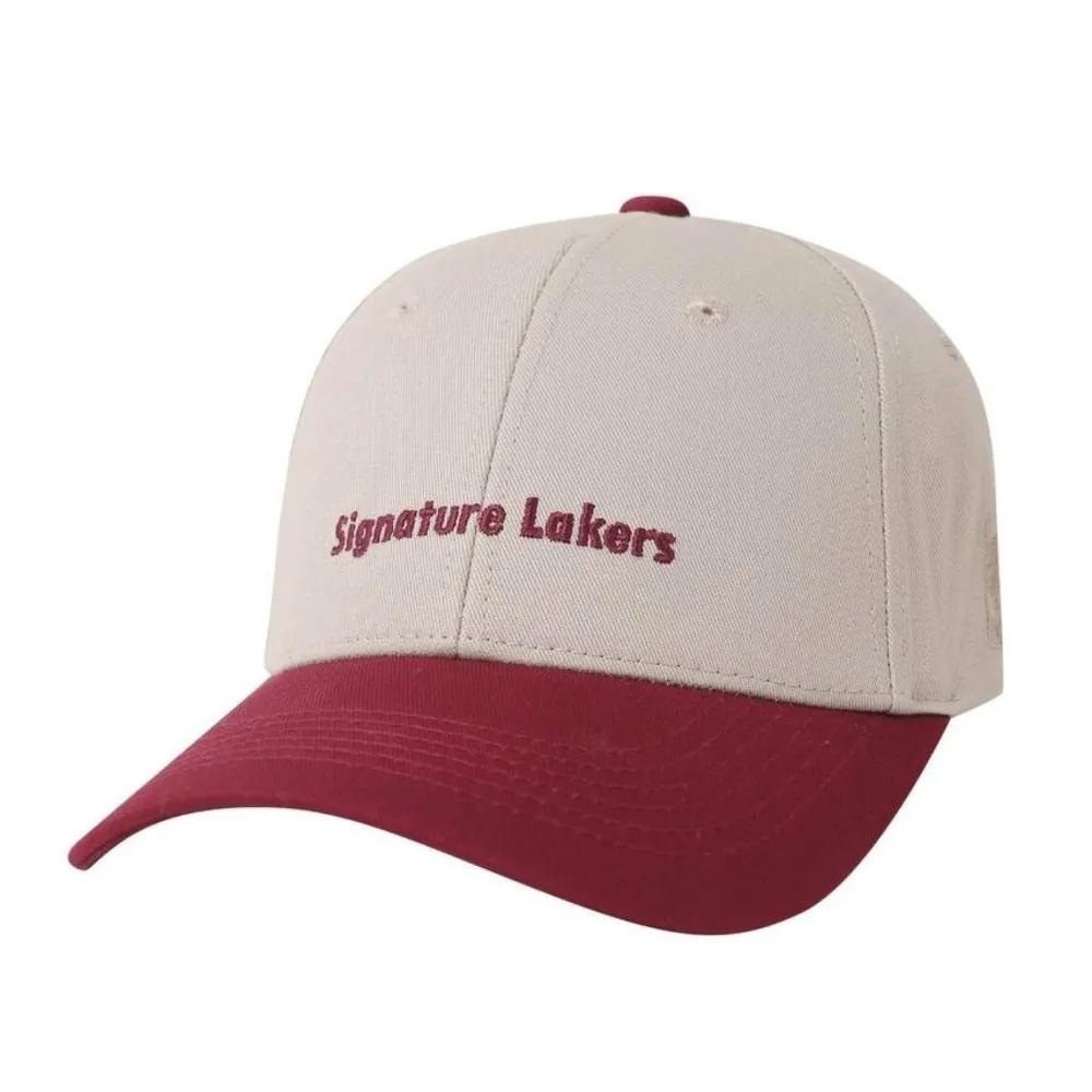Unisex Baseball Cap Daily Cap Slogan Lettering Two-Tone Plain (N255AP461P) Khaki