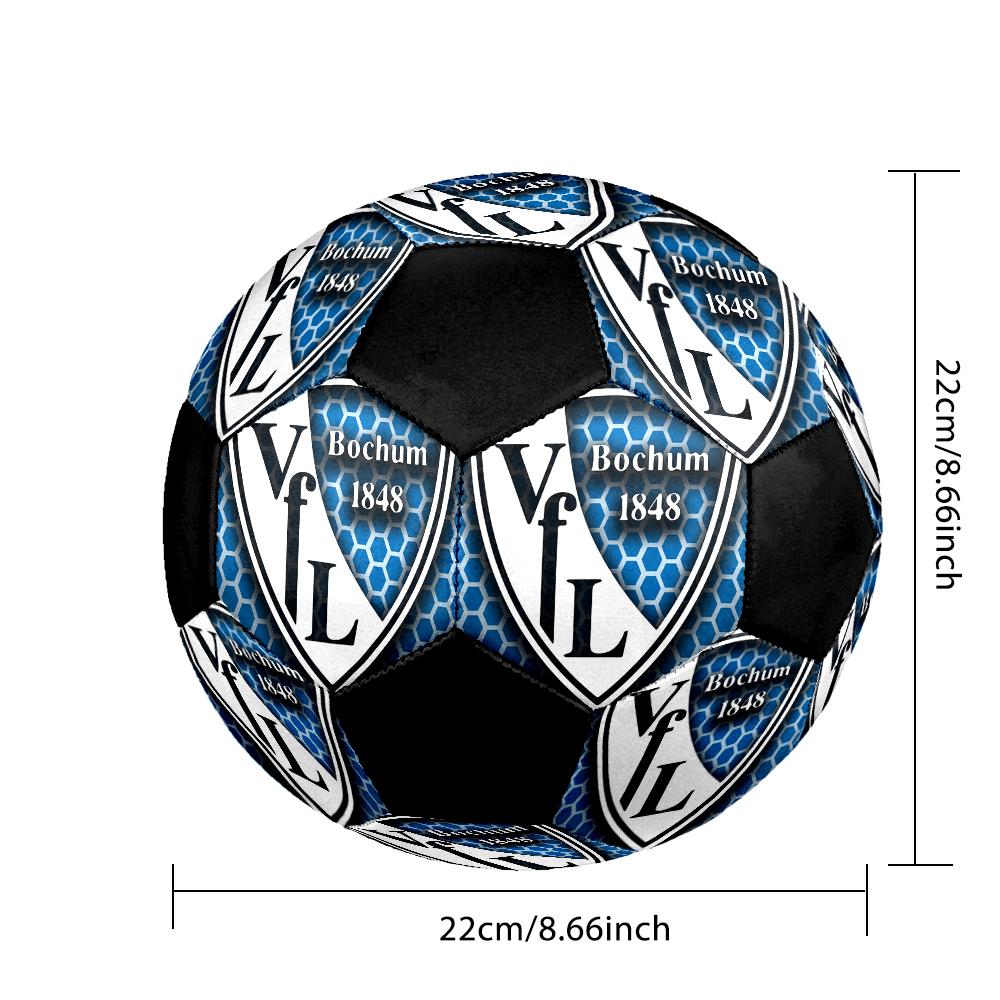 VfL Bochum 1848 Indoor Soccer Ball Colorful Machine Stitched PVC Size 5 Team Training Competition Ready Durable High-Bounce Cool Sports Gift