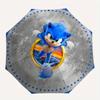Sonic The Hedgehog Movie Poster Sticker Decal Laptop Water Bottle Car Window Wall Decoration Umbrella, Cute Umbrella with Cute Design, Portable 3-Fold