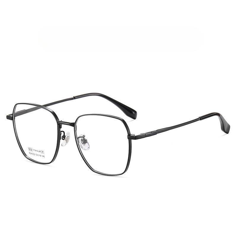 Men's Casual Temperament Full-frame Titanium Flat Glasses Can Be Equipped with Myopia Flexible Lightweight Glasses.