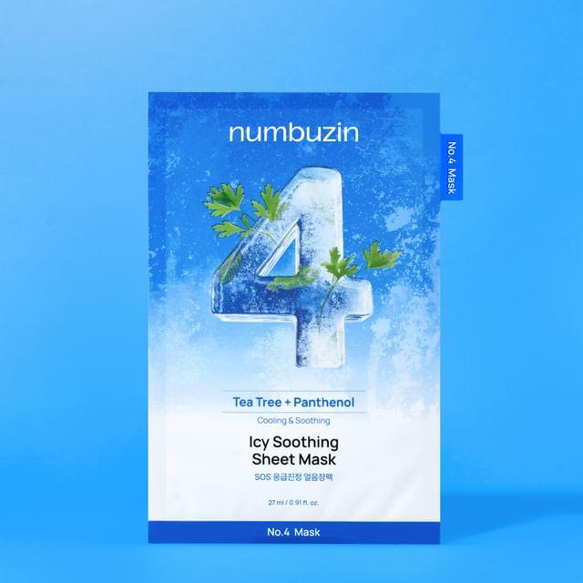 numbuzin - No. 4 SOS Icy Soothing Sheet Mask 1 sheet 27ml x 1 sheet