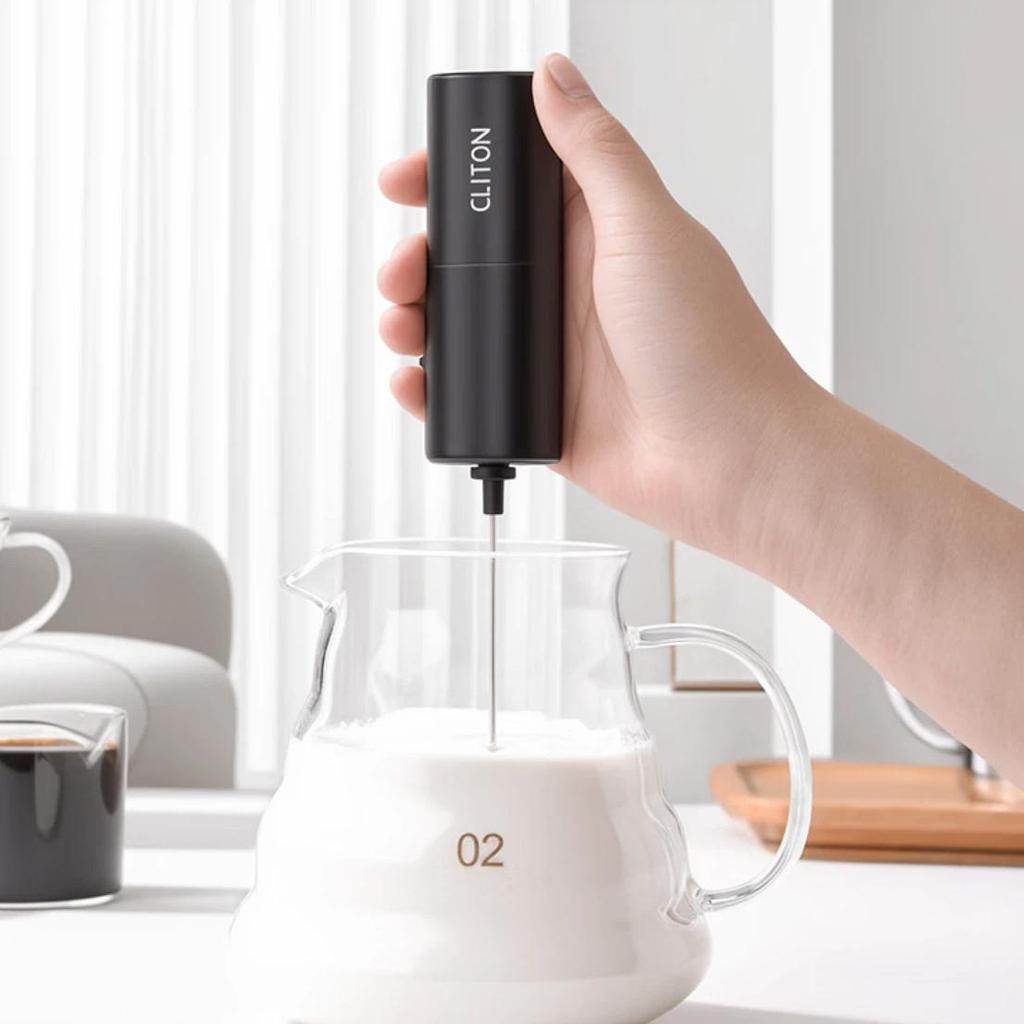 CLITON Electric Coffee Grinder, Hand-Crank Coffee Bean Grinder, Pour-Over Coffee Maker with Filter Cup And Pour-Over Kettle Set