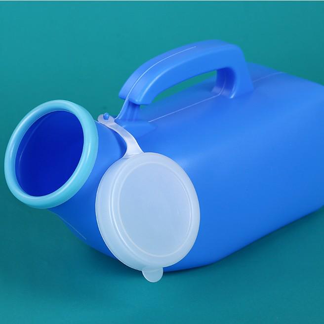 1200ml Men's Portable Urinal with Lid - Large Capacity Bedside Urinal for Adults