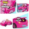 Non-Toxic Doll'S Vehicle Funny Cabriolet Mini Fashion Children'S Doll With Pet Dog Travel Dreamcar Playset Playhouse No Electricty Function