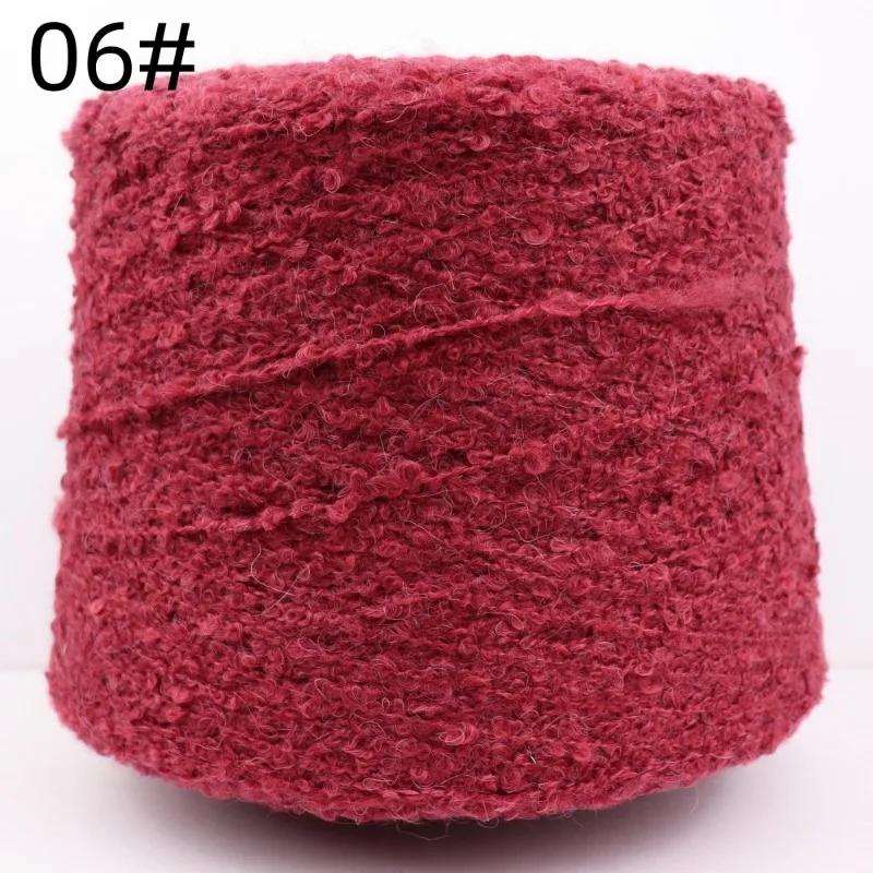 200g 460m Hand-braided Alpaca Loop Wool Yarn Thread Hand Knitting Wool Crochet Yarn for DIY Sweater Soft Smooth Yarn