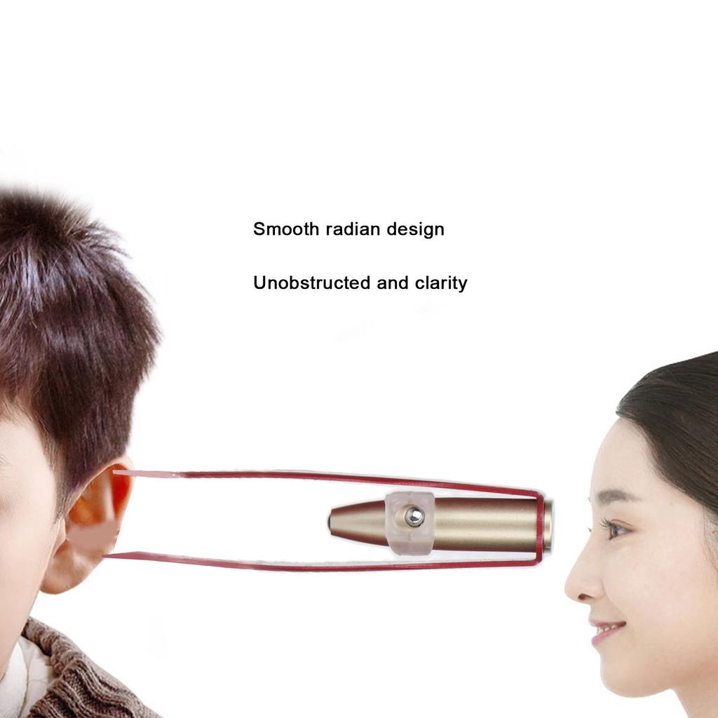 2pcs LED Light Ear Spoon with Tweezers Portable Luminous Light Ear Pick Cleaner Red for Kids Adults