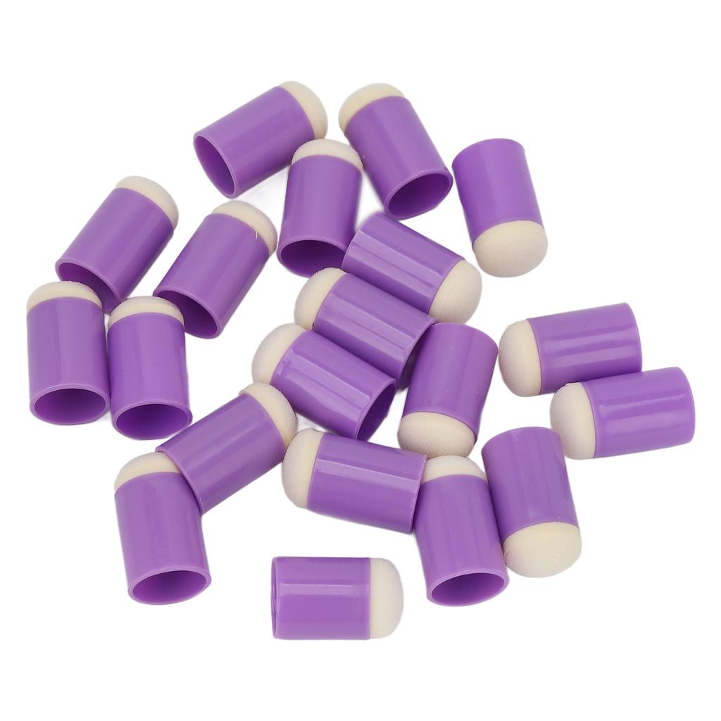 20 szt. DIY Gąbki do palców Okrągła główka Pokrycie Cienie pod oczami Mini zestaw gąbek