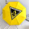 1 PC Automatic Folding Umbrella - Alemannia Aachen Pattern Portable Foldable Design With 8 Ribs Christmas Birthday Gifts