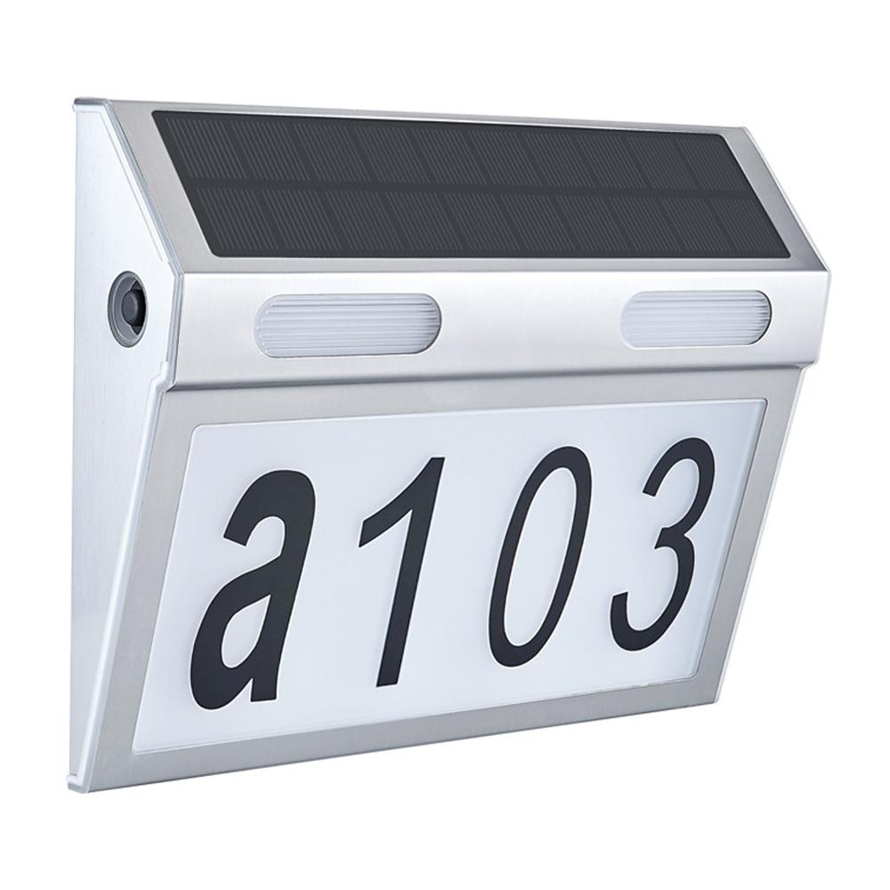 

DS-HNL Solar Door Sign Lamp Outdoor Wiring Free LED Lights IP65 Waterproof Garden Lamp A