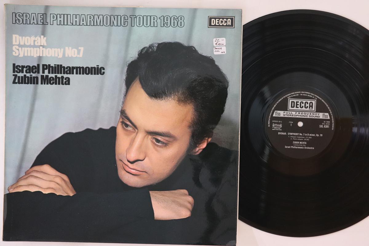

LP Record ZUBIN MEHTA ISRAEL PHILHARMONIC OR Dvorak Israel Philharmonic Tour 196 SXL6381 DECCA UK Classical Used