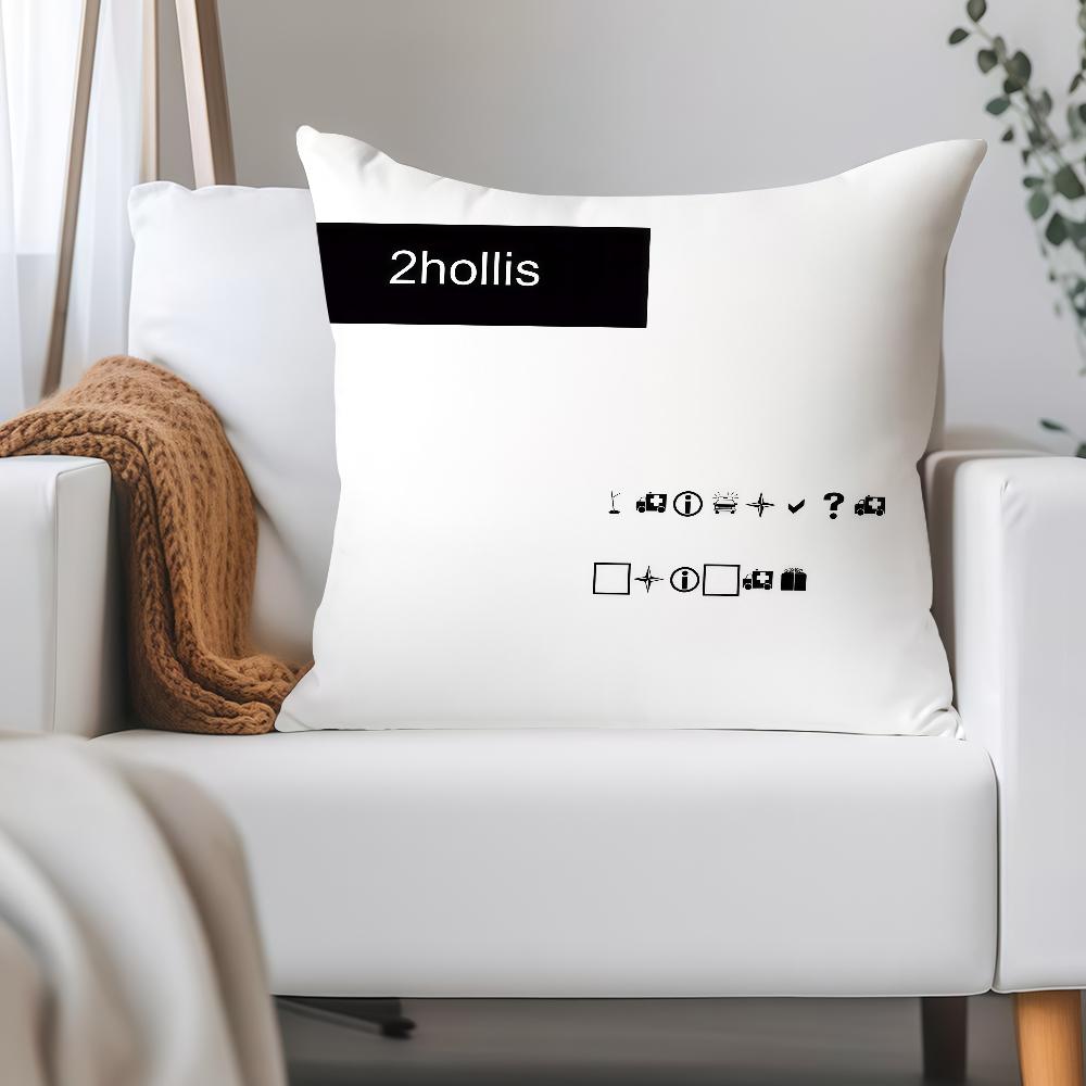 2hollis-s Singer Pillow Case Applicable Space For Guest Rooms Interiors Cars Office House Decoration