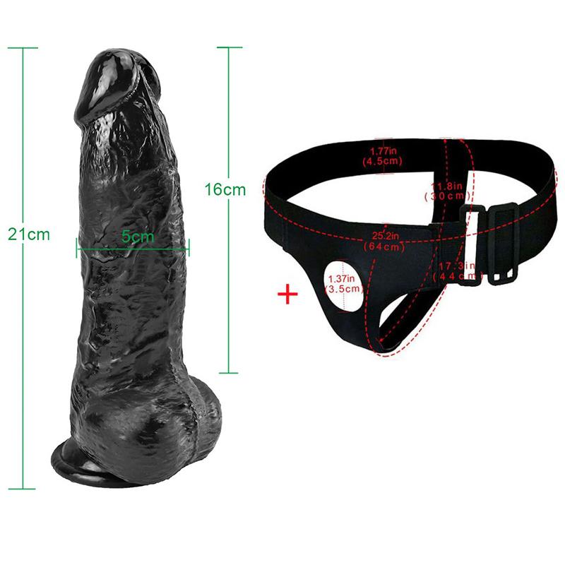 Strapon Dildo לנשים MoDi תחתוני דילדו חגורת פין ענקית רתמה מינית רצועה על צעצוע מין ללסבית 18+
