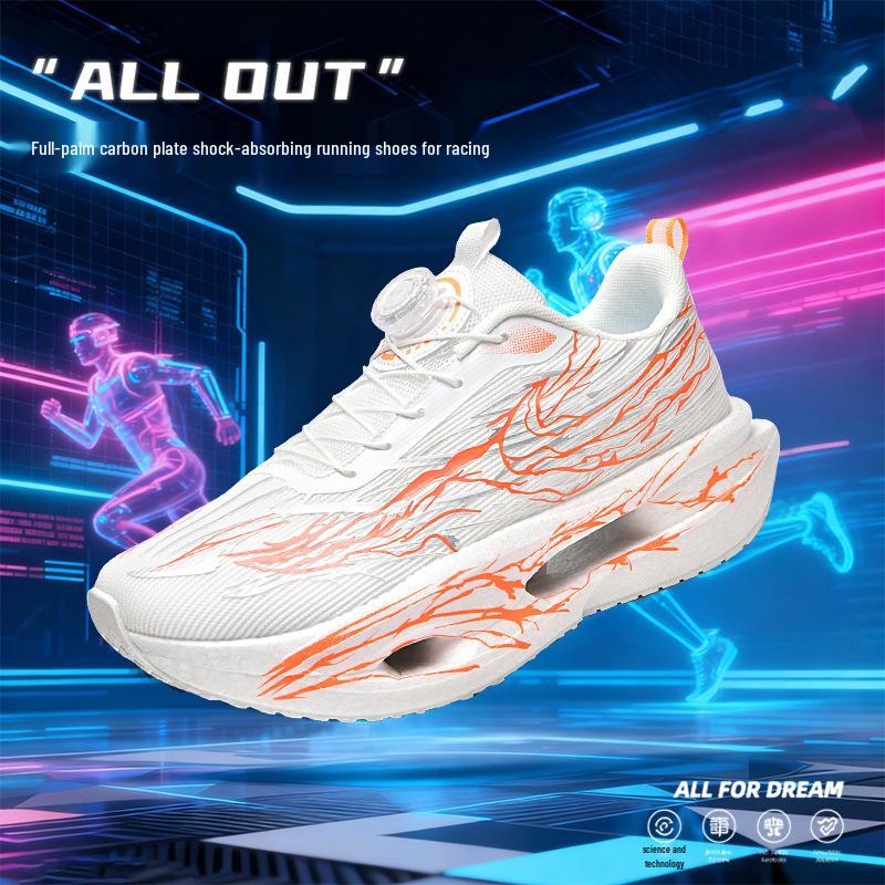 Běžecké boty Racing 9Pro Double Mesh Carbon Plate 2025 pro střední/velké děti a teenagery - Podzimní/zimní sportovní tenisky s tlumením nárazů pro chlapce.