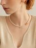 Leeenoir Dot Toggle Pearl Necklace (2Color)