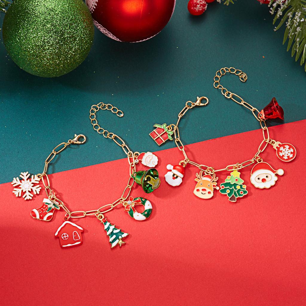 Christmas Holiday Jewelry Set With Zinc Alloy Geometric Pendant And Multi Style Chains For Men And Women
