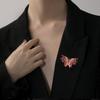 Vintage Delicate Shiny  Colorful Butterfly Brooch Elegant  Insect Pins Women'S Clothing Decoration Jewelry Gifts