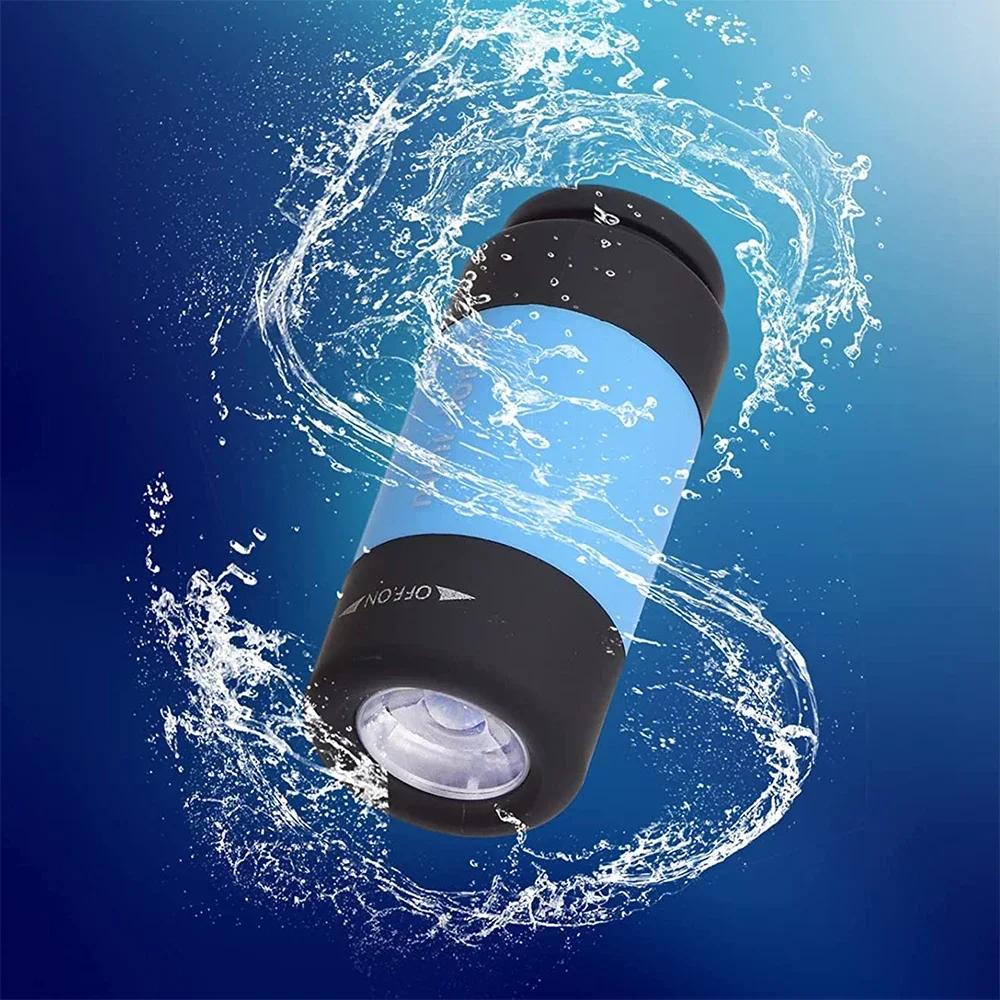 LED Mini Keychain Lights USB Rechargeable Waterproof Torch Light Portable Multifunctional Strong Flashlight For Outdoor Camping