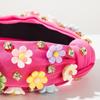 Gifts Baroque Diamond Flower Headband Wide Floral Accessories Sweet Headbands Candy-colored Women's Hair Accessories