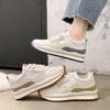 Sneakers Women's Spring New Breathable Low-top Flat-soled Single Shoes Women's Lace-up Casual Shoes Trendy Shoes