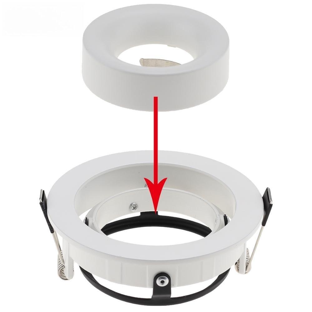 Joyinled 1/5/10 GU10 MR16 LED Spotlight Adjustable Recessed Downlight Ceiling Light for Home Room Decoration Lighting Fixture