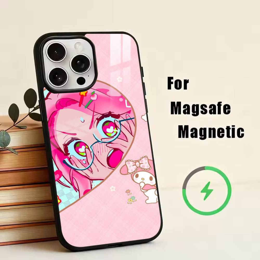 A-Anime Girl  Phone Case For iPhone17,16,15,14,13,12,11 Plus,Pro Magnetic For Magsafe Wireless Charging