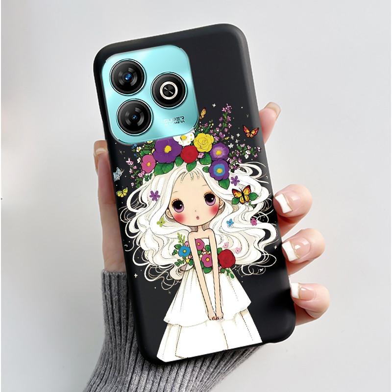 Phone Casing For ZTE Blade A75 4G Case Z2359 Luxury Dragon Cute Cool Boys Girls Black Matte Soft Silicone Protective Back Cover