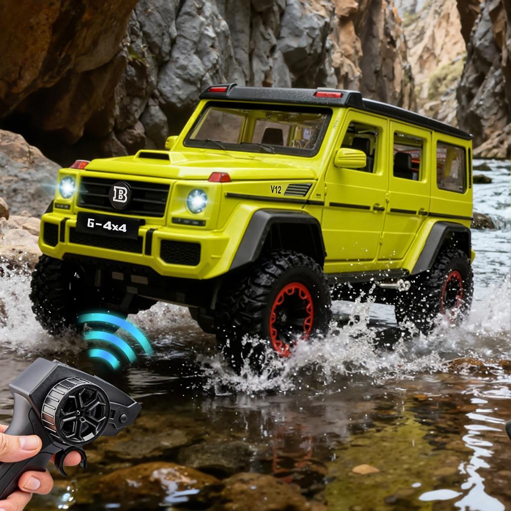 1:24 G500 RC Cars Off Road SUV Alloy Metal Diecast Model Car High Simulation Home Trendy Ornaments Collection Hobby Gifts Friend