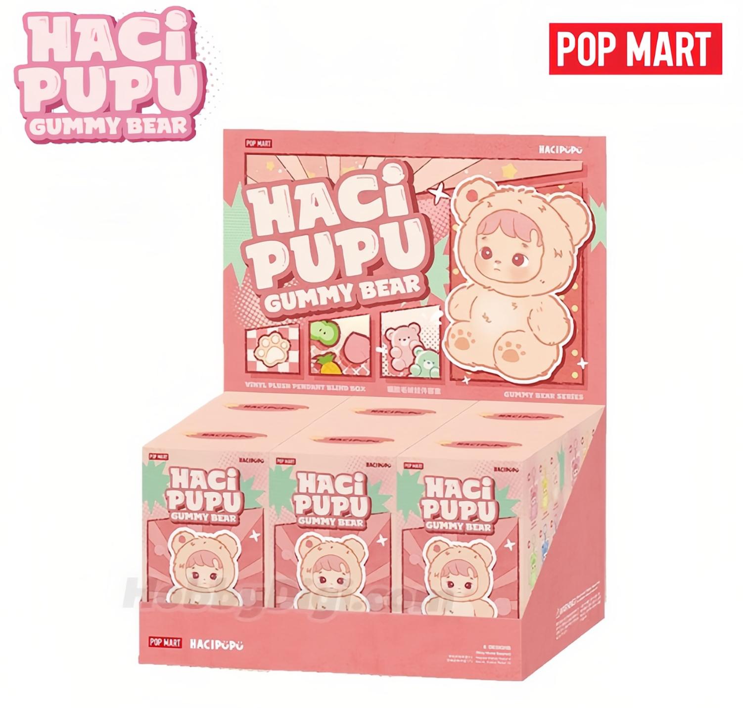 

POP MART HACIPUPU Серия «Мишки Гамми» – Плюшевая фигурка из мягкого винила в закрытой коробке (1 шт. / Набор из 6 шт.) Blind box-Six pieces