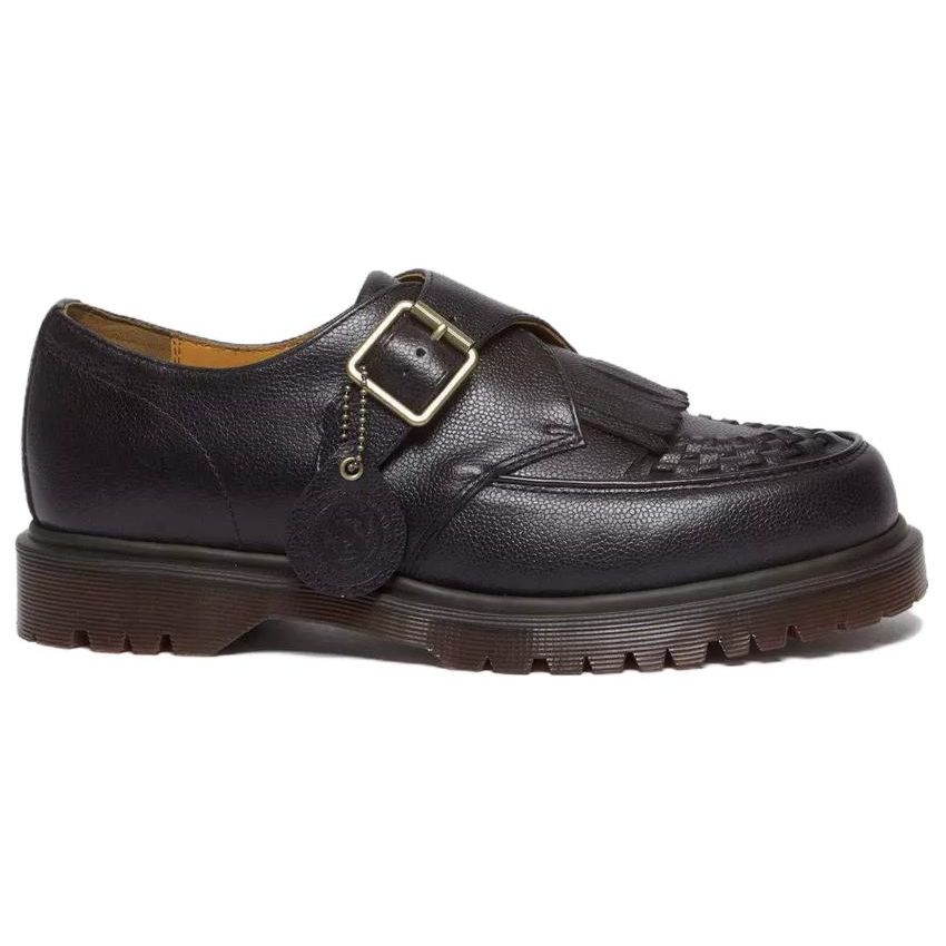 Dr. Martens Leather Fashion Comfortable Low-Top Casual Shoes Unisex Casual Shoes Black 31510001