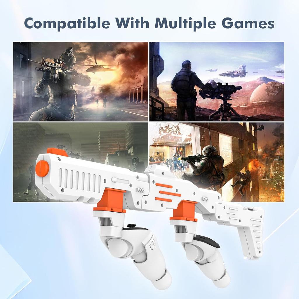 Shooting Games Accessories Magnet Mount Reload VR Gaming Experience Magnetic Rifle GunStock For Meta Quest 3s/3 VR Accessories