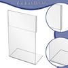 Acrylic Sign Holder Photo Frame Self Standing Lightweight Clear Office Desktop Menu Table Signs