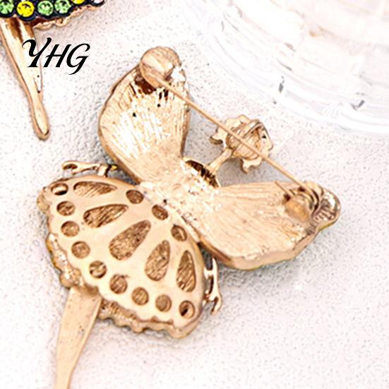 Ballet Fairy Brooch Pin Sparkling Rhinstone Brooch, Winged Dancer Girl Alloy Lapel Coats Decorative Badge Pin, Women Jewelry Accessories for